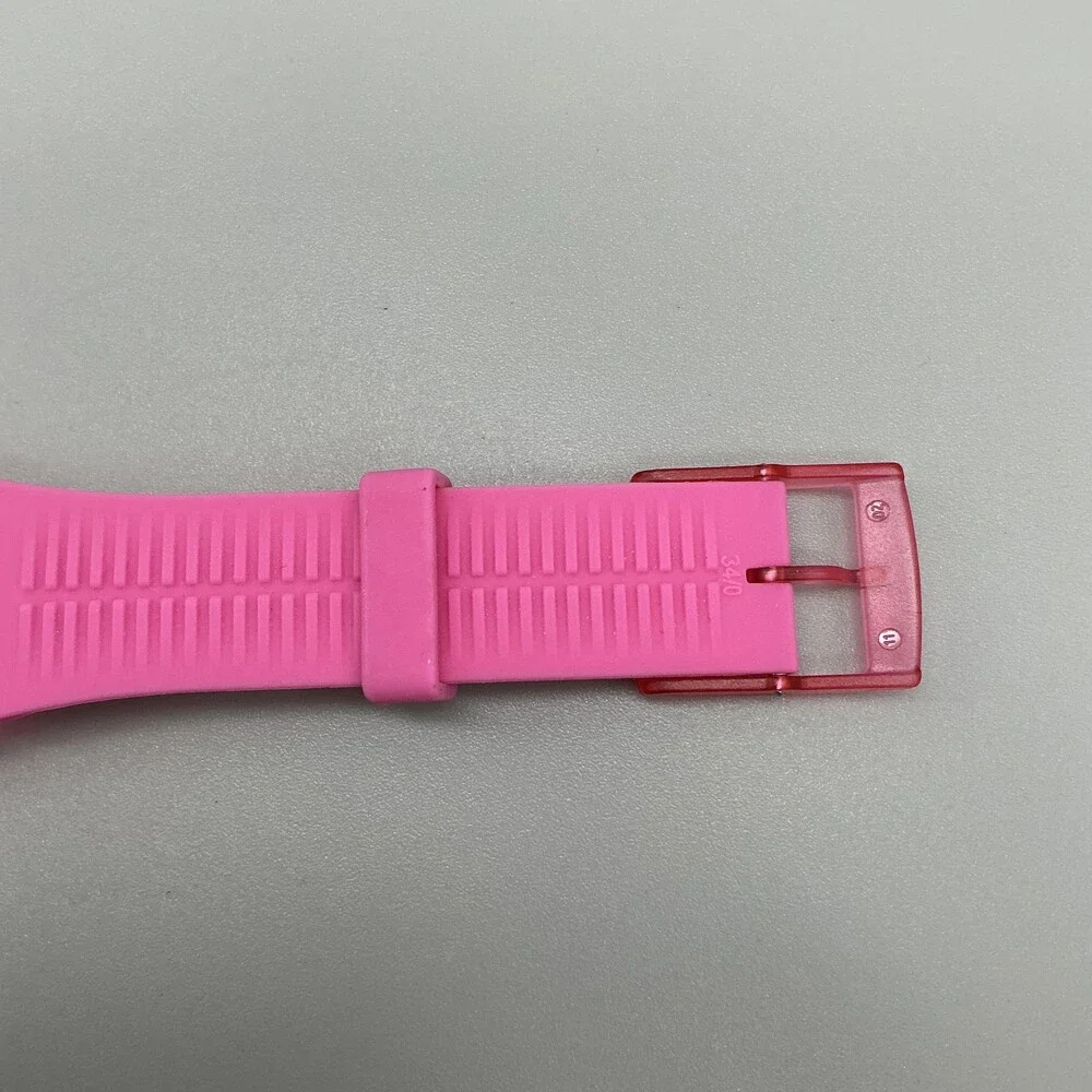 Swatch Pink Rebel Unisex Watch 40mm Pink Dial Day Date Swiss New Battery